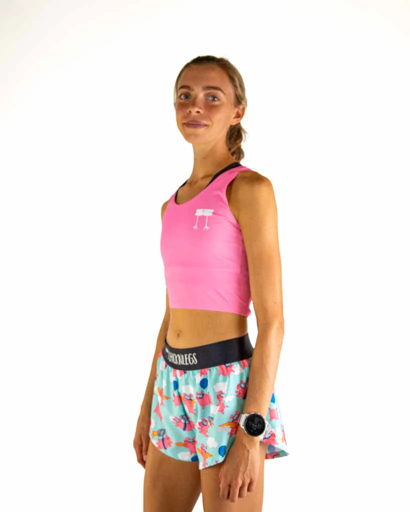 Bubblegum Pink PWR Crop Top - Image 3