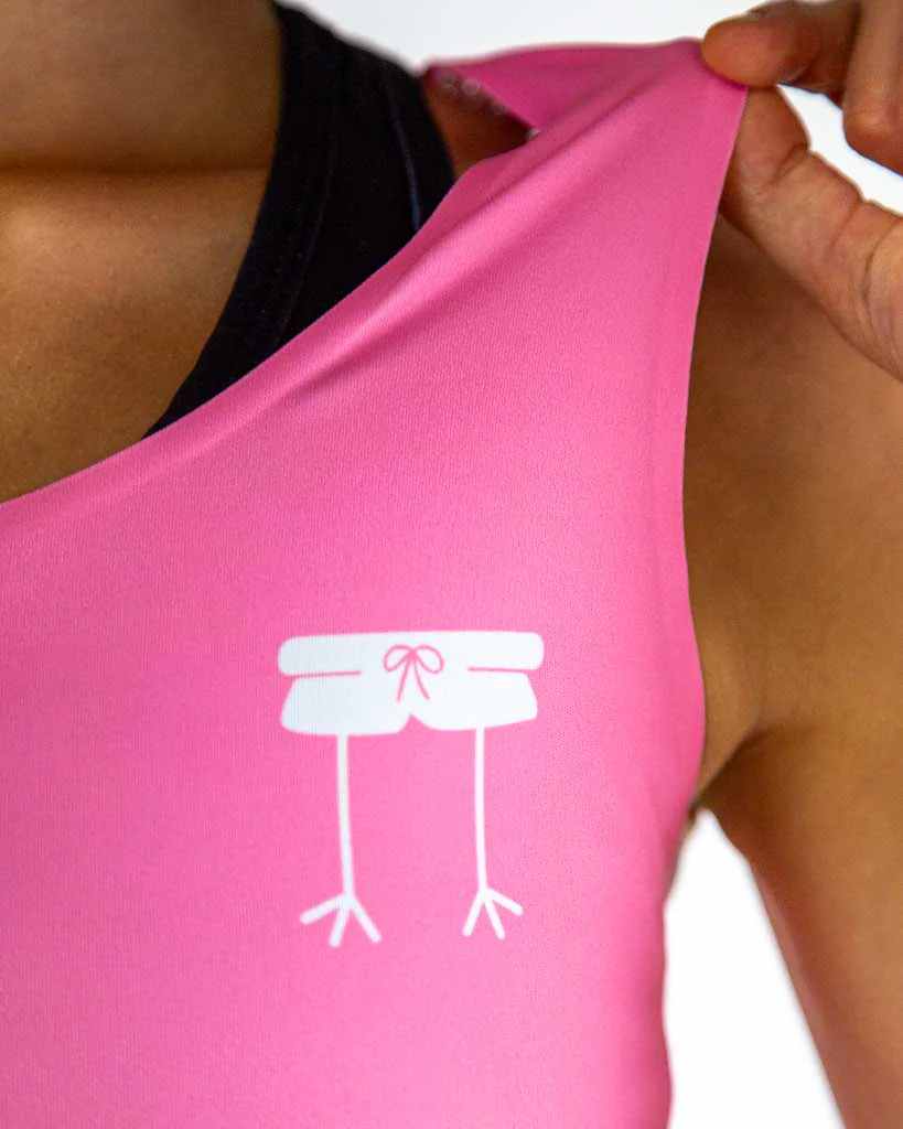 Bubblegum Pink PWR Crop Top - Image 4