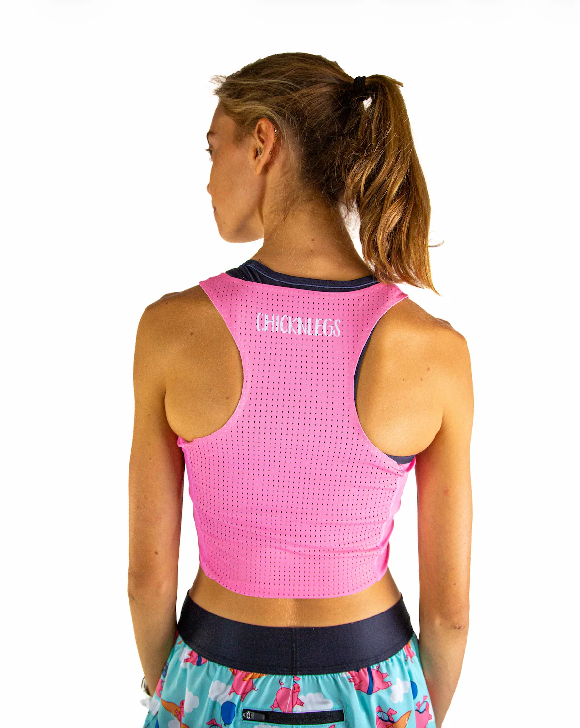 Bubblegum Pink PWR Crop Top - Image 5
