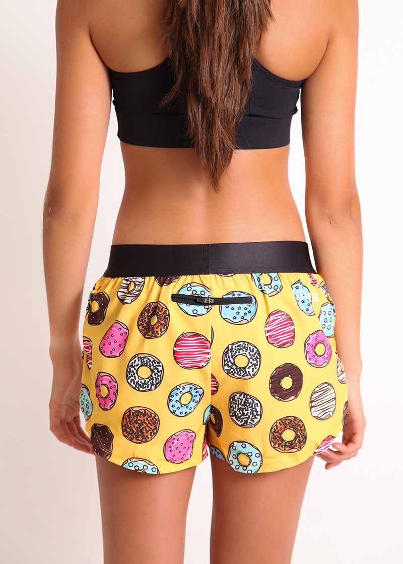 Women's Salty Donuts 1.5" Split Shorts - Image 5