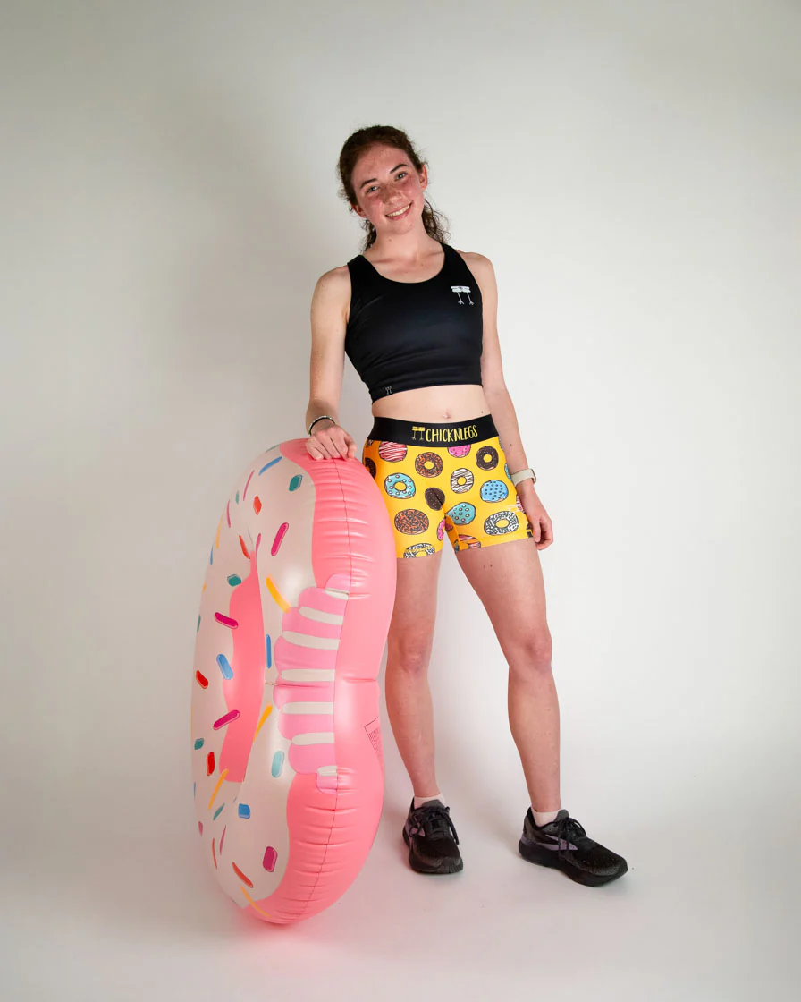 Women's Salty Donuts 3" Race Compression Shorts - Image 5