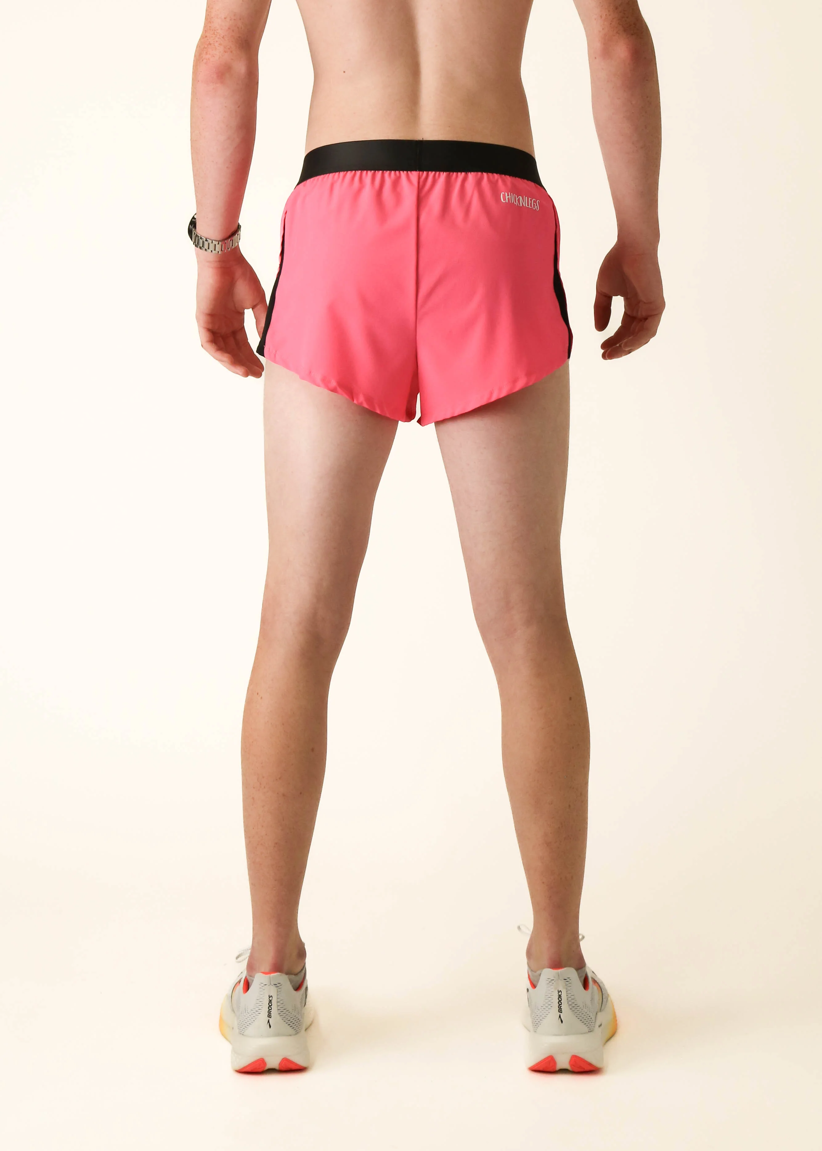 Men's Neon Pink 2" Split Shorts - Image 5