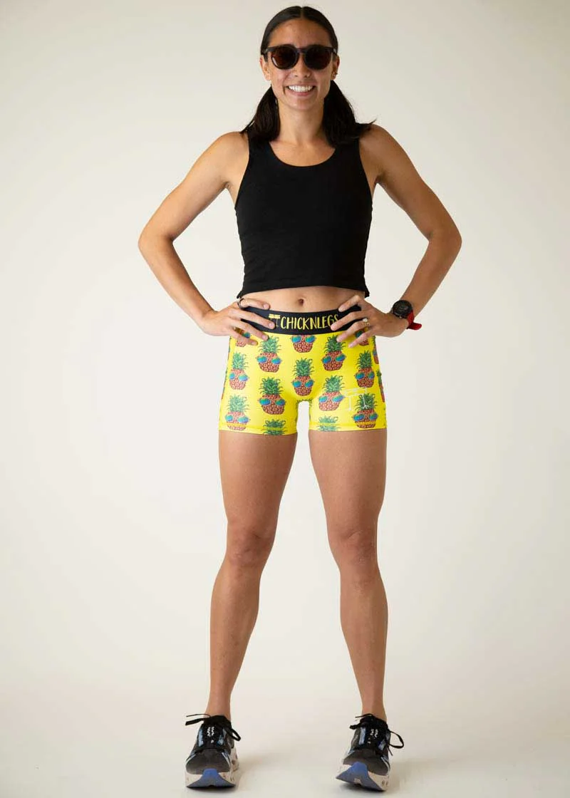 Women's Pineapple Express 3" Compression Shorts - Image 5