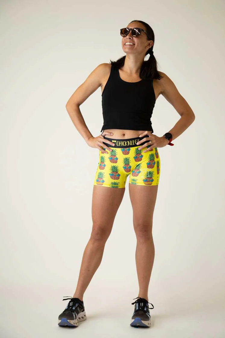 Women's Pineapple Express 3" Compression Shorts - Image 6