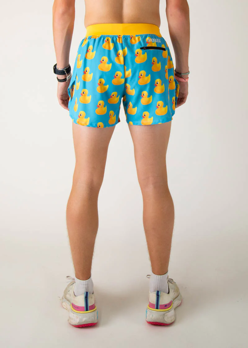 Men's Rubber Ducky 4" Half Split Shorts - Image 4