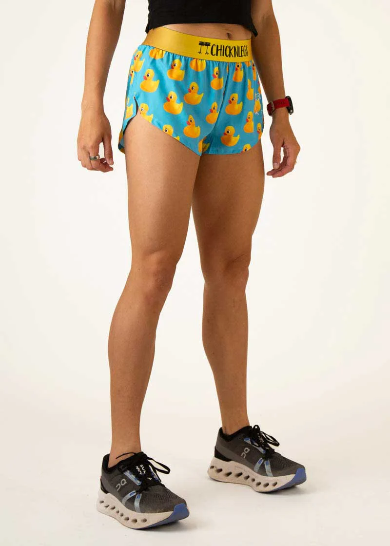 Women's Rubber Ducky 1.5" Split Shorts - Image 3