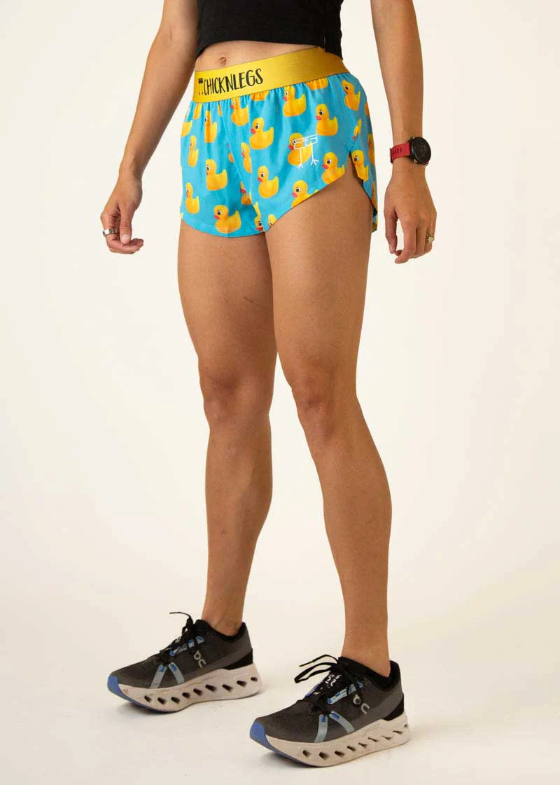 Women's Rubber Ducky 1.5" Split Shorts - Image 4