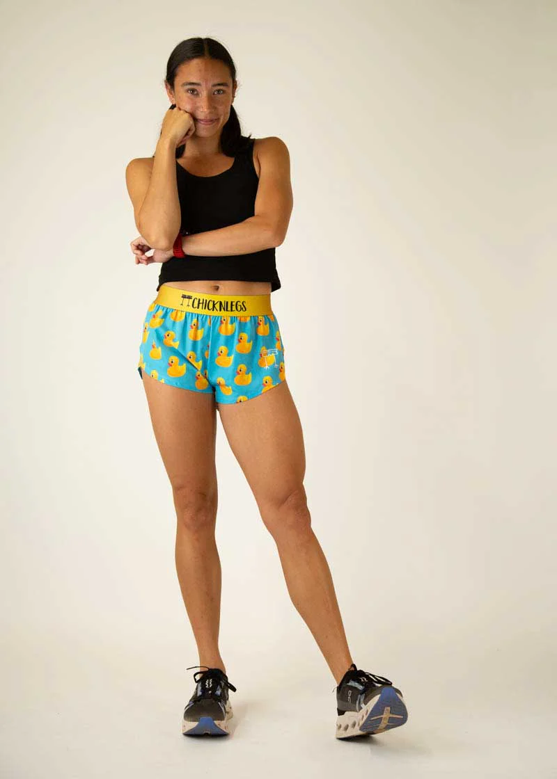 Women's Rubber Ducky 1.5" Split Shorts - Image 6