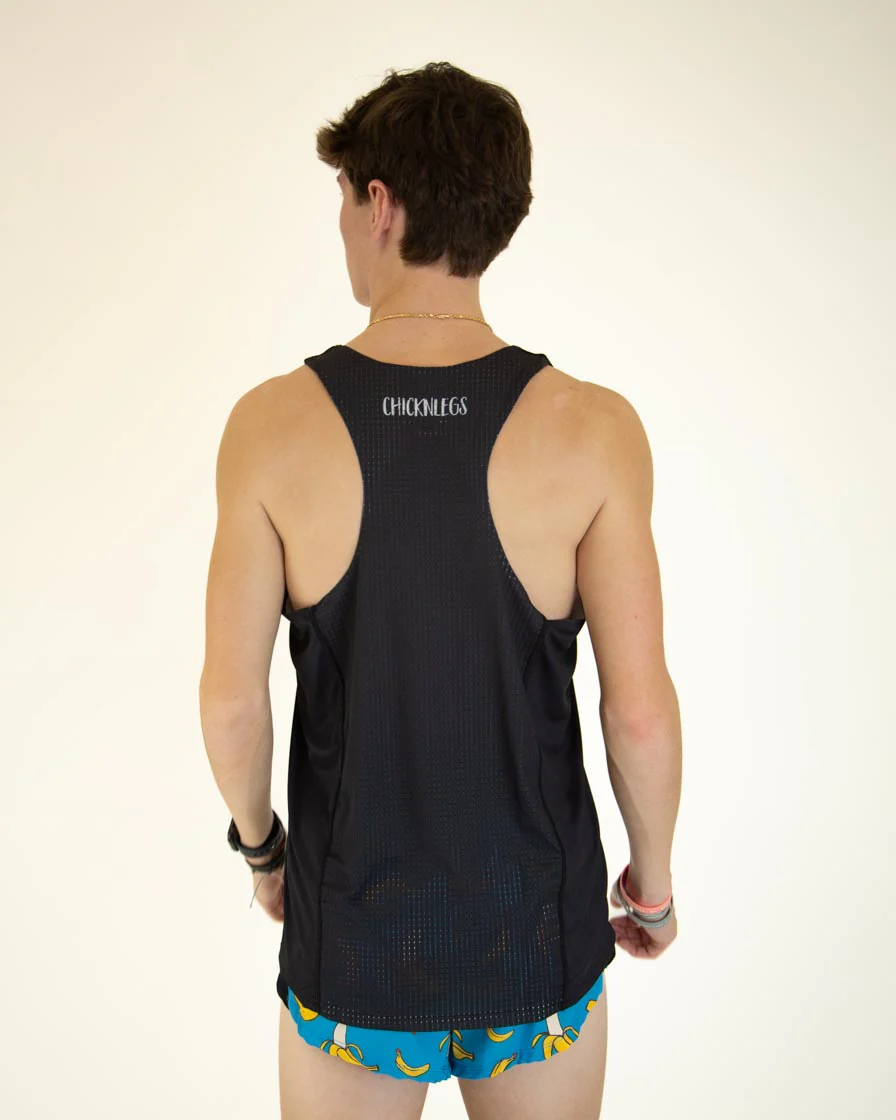 Men's Black Performance Singlet - Image 4