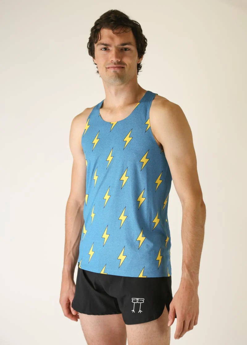 Men's Blue Bolts Performance Singlet - Image 3