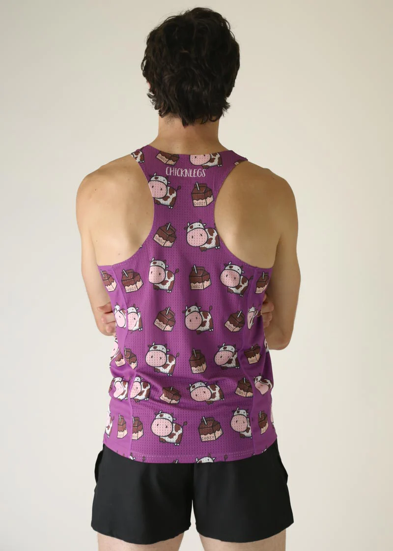 Men's Choccy Cows Performance Singlet - Image 4