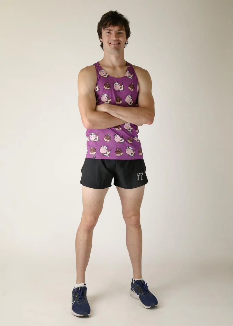 Men's Choccy Cows Performance Singlet - Image 5