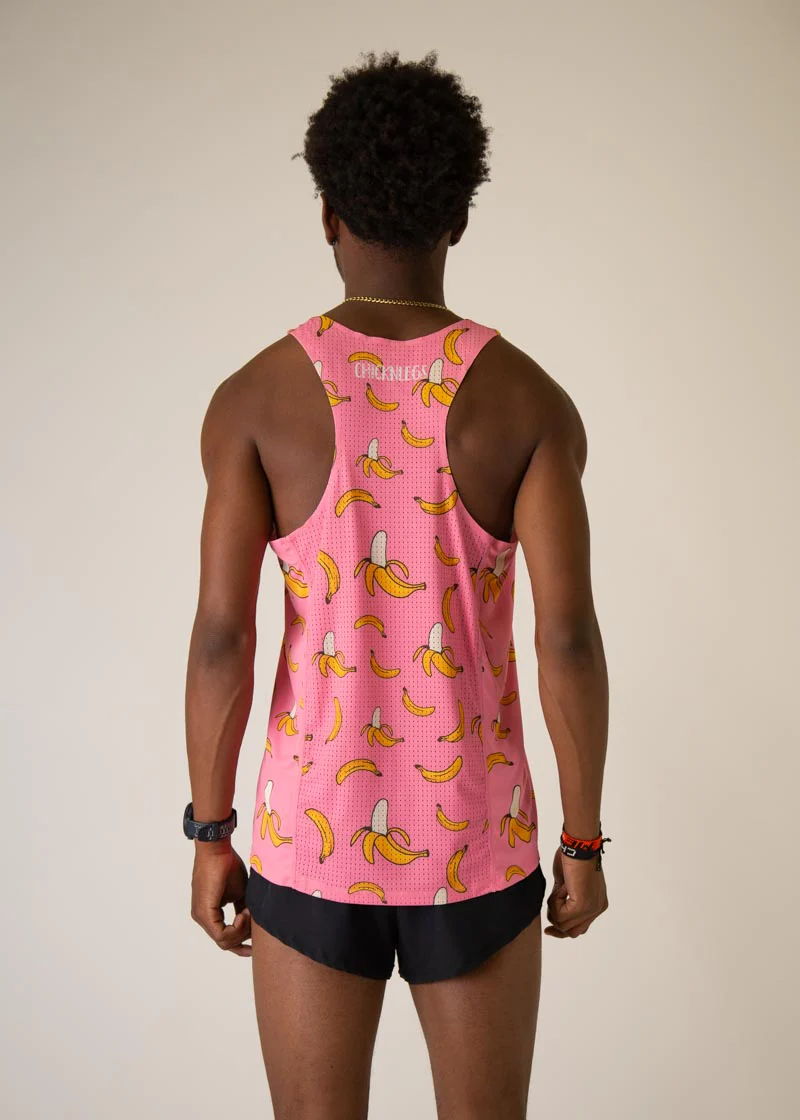Men's Pink Bananas Performance Singlet - Image 4