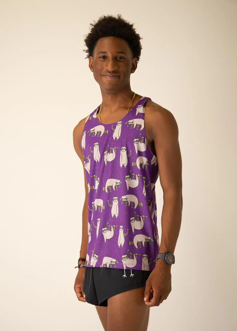 Men's Sloths Performance Singlet - Image 3