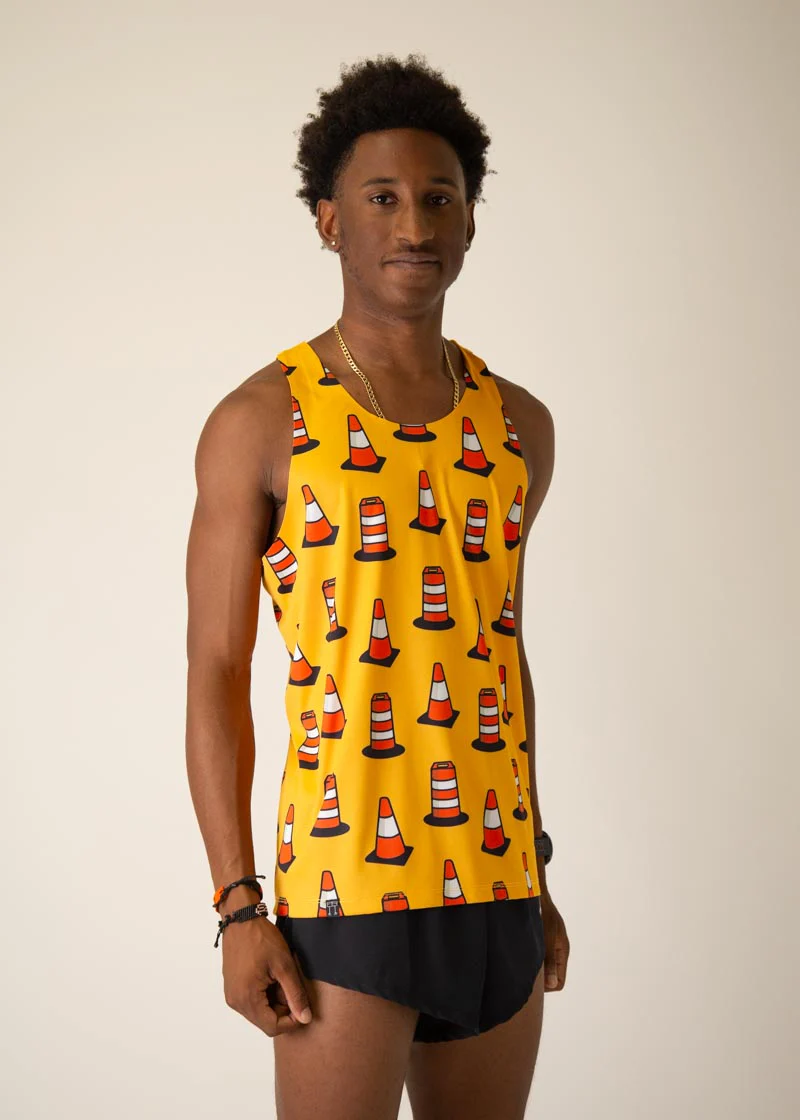 Men's Traffic Cones Performance Singlet - Image 3