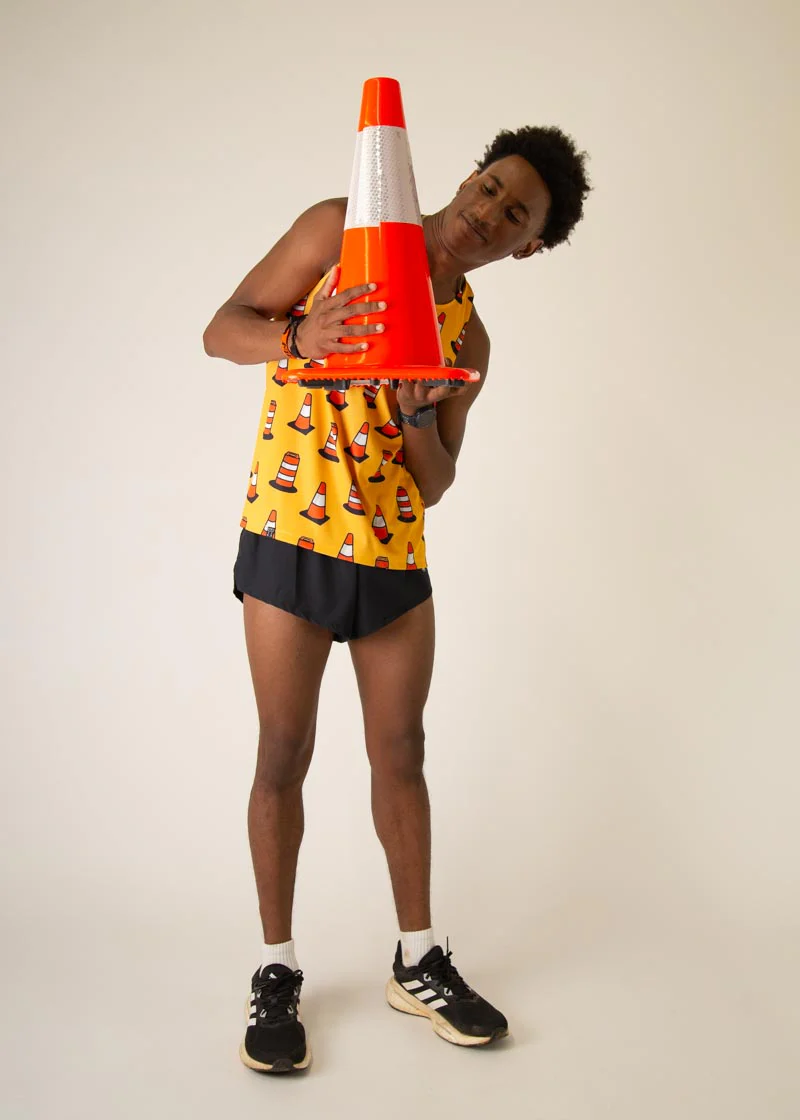 Men's Traffic Cones Performance Singlet - Image 5