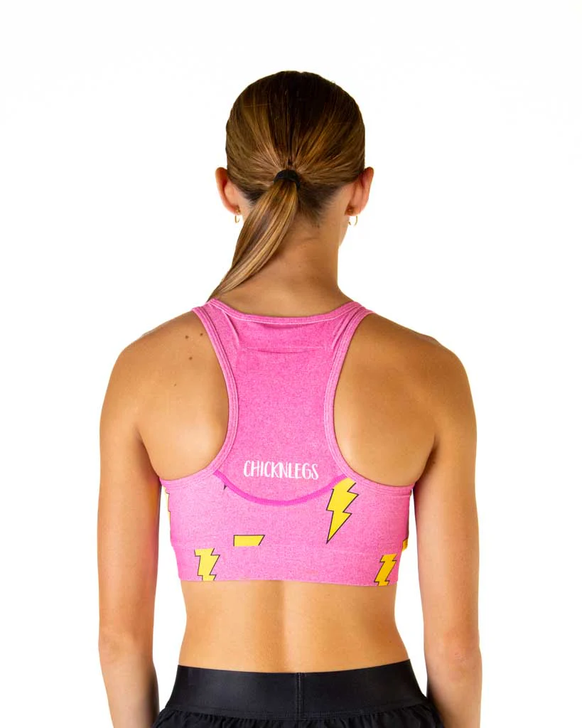Pink Bolts OG Sports Bra - Image 4