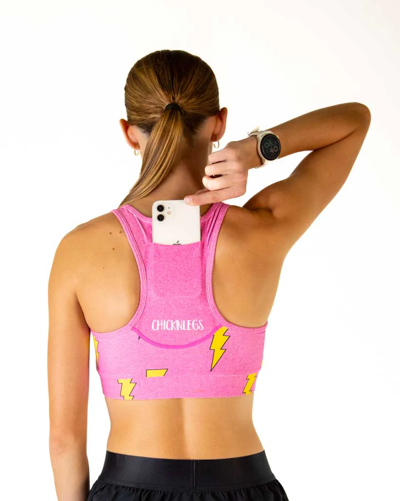 Pink Bolts OG Sports Bra - Image 5