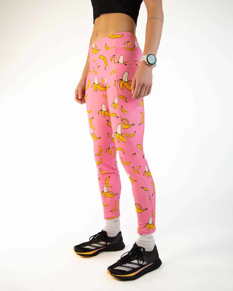 Women's Pink Bananas Leggings - Image 3