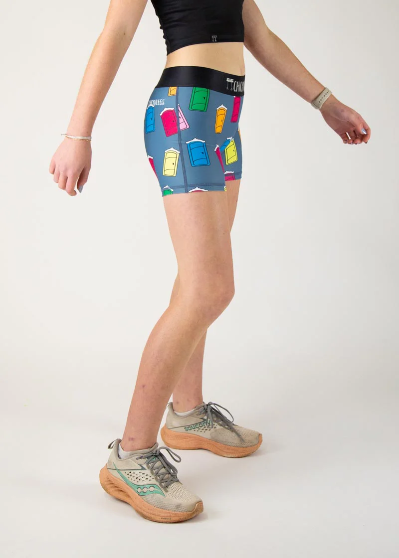 Women's Porta Potty 3" Race Compression Shorts - Image 3