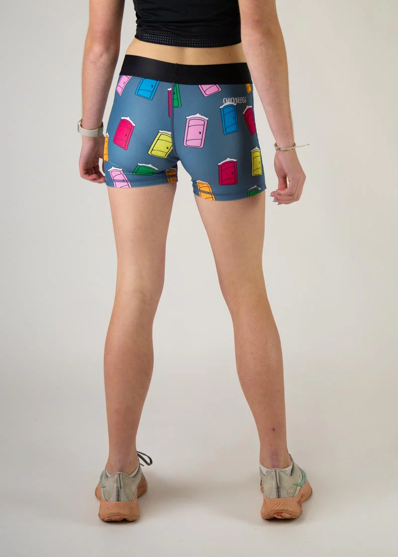Women's Porta Potty 3" Race Compression Shorts - Image 4